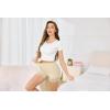 Vlazom Women’s Seamless Slip Shorts for Under Dresses Anti-Chafing Boyshorts Panties with Lace Trim,Smooth Cooling Underwear(Nude)