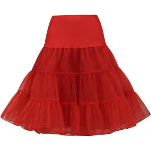 Vlazom Women’s Petticoat Half Slip Tulle Skirt Ankle Length Wedding Petticoat Crinoline Underskirt for Prom Evening Dress