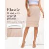 Vlazom Women’s Half Slips for Under Dress Anti Static Half Slip Under Skirt Short Slip With Lace Trim Knee Length Size S-XXL(Nude)