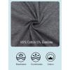 Vlazom Womens Sleep Shorts Cotton Pajamas Yoga Gym Running Active Shorts Drawstring Waist with Pocket S-XXL(Dark Grey)