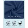 Vlazom Womens Sleep Shorts Cotton Pajamas Yoga Gym Running Active Shorts Drawstring Waist with Pocket S-XXL(Grey-blue)