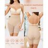 Vlazom Women’s Shapewear Shorts – Tummy Control Thigh Slimming Body Shaper Panties for Postpartum,Workout,or Daily Wear(Nude)
