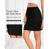 Vlazom Women’s Half Slip for Under Dress Short Petticoat Above Knee Under Slips for Women Under Dresses Size S-XXL(Black)