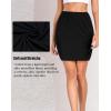 Vlazom Women’s Half Slip for Under Dress Short Petticoat Above Knee Under Slips for Women Under Dresses Size S-XXL(Black)