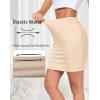 Vlazom Women’s Half Slip for Under Dress Short Petticoat Above Knee Under Slips for Women Under Dresses Size S-XXL(Nude)