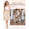 Vlazom Women’s Long Half Slip-Satin Lace Underskirt with Lace Trim,Half Slip for Under Dresses & Skirts S-3XL(Nude)