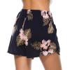 Vlazom Women’s Pajama Bottoms Sleeping Patterned Shorts Soft Lounge Casual Pants for Yoga Gym Running(Style B-navy)