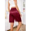 Vlazom Women’s Slip Shorts-Lace Trim Bloomer Pettipants for Dresses, Anti-Chafing Culotte Shorts Underwear S-XXL(Fuchsia)