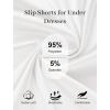 Vlazom Women’s Slip Shorts-Lace Trim Bloomer Pettipants for Dresses, Anti-Chafing Culotte Shorts Underwear S-XXL(White)