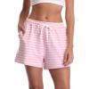 Vlazom Women’s Pajama Shorts, Super Soft Pj’s Bottoms Stylish Lounge Shorts for Sleep Gym Running with Drawstring Pockets(B-pink)