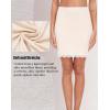 Vlazom Women’s Satin Half Slip for Under Dresses Above Knee Underskirt with Lace Trim Size S-XXL(Beige)