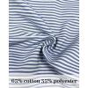 Vlazom Women’s Shirt Extenders Button-Down Undershirt Skirt for Women, Layering Shirt Skirt S-XXL(Navy Striped)