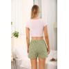 Vlazom Women’s Sleep Shorts Cute Plaid Pajamas Shorts Soft Elastic Pajama Bottoms Boxer Shorts Sleepwear S-XXL(Emerald Geen)