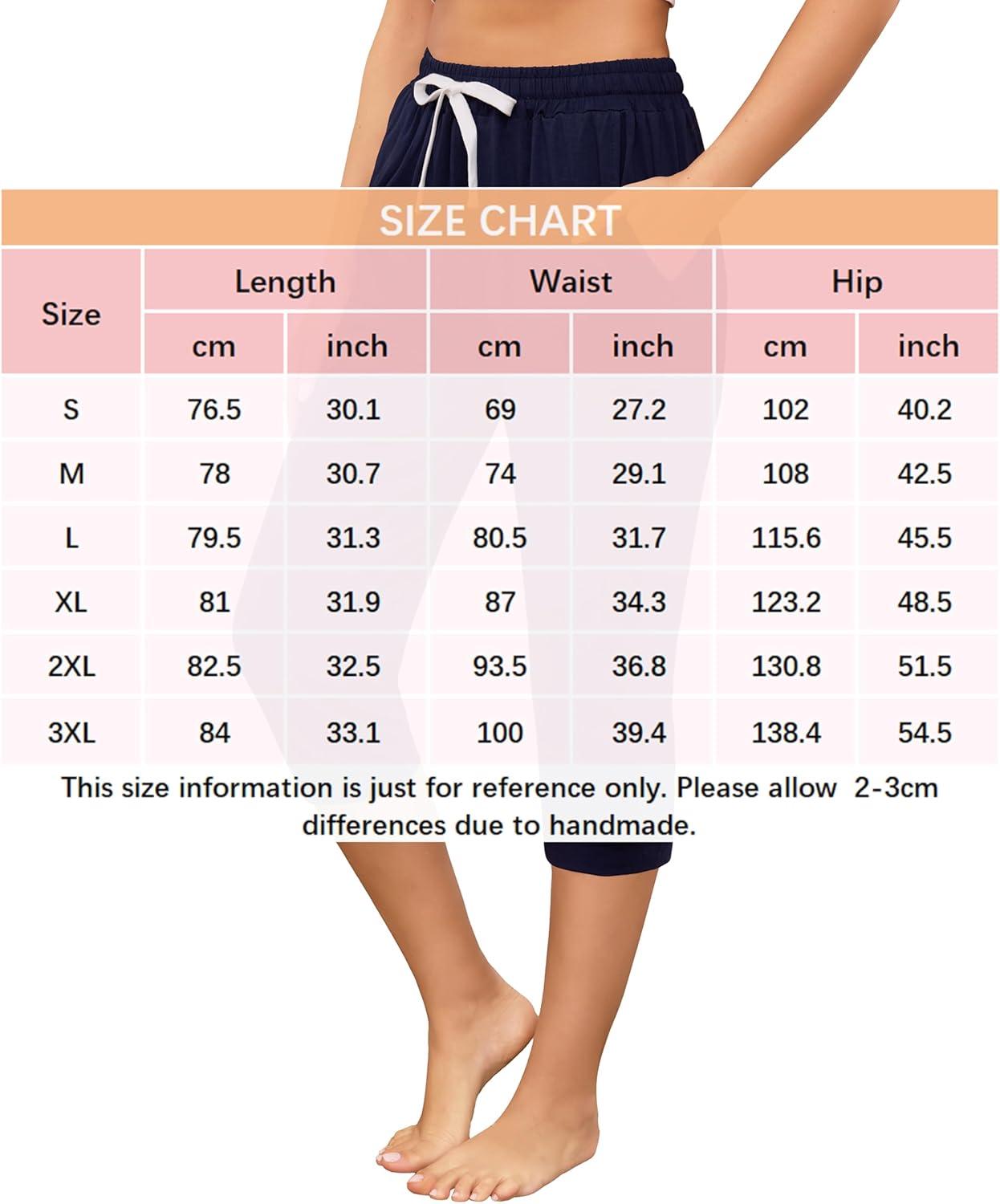 imageVlazom Womens Yoga Capri Pants Drawstring Joggers Pants Sweatpants with Pockets for Lounge Gym Running Workout S3XLNavy