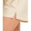 Vlazom Women’s Satin Half Slip Shorts for Under Dresses Pettipants for Women Culottes Slip Shorts with Side Split S-3XL(Beige)