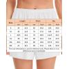 Vlazom Women’s Satin Half Slip Shorts for Under Dresses Pettipants for Women Culottes Slip Shorts with Side Split S-3XL(White)