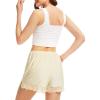 Vlazom Women’s Pettipants Culotte Slip Shorts Bloomers Split Skirt for Women Under Dress S-3XL(Beige)