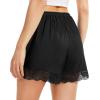 Vlazom Women’s Pettipants Culotte Slip Shorts Bloomers Split Skirt for Women Under Dress S-3XL(Black)