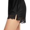 Vlazom Women’s Pettipants Culotte Slip Shorts Bloomers Split Skirt for Women Under Dress S-3XL(Black)