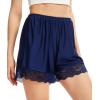 Vlazom Women’s Pettipants Culotte Slip Shorts Bloomers Split Skirt for Women Under Dress S-3XL(Navy)