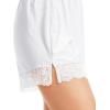 Vlazom Women’s Pettipants Culotte Slip Shorts Bloomers Split Skirt for Women Under Dress S-3XL(White)