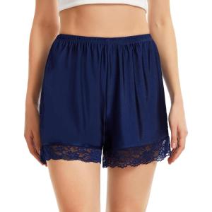 Vlazom Women’s Pettipants Culotte Slip Shorts Bloomers Split Skirt for Women Under Dress S-3XL(Navy)