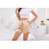 Vlazom Women’s Silk Satin Pajama Shorts Soft Lounge Sleep Pj Bottoms Drawstring Boxer Shorts for Casual S-XXL(Champagne)