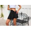 Vlazom Women’s Tennis Skirt High Waisted Pleated Tennis Golf Skort Athletic Skirt for Pickleball Workout S-XXL(Black)