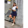 Vlazom Women’s Tennis Skirt High Waisted Pleated Tennis Golf Skort Athletic Skirt for Pickleball Workout S-XXL(Navy)