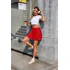 Vlazom Women’s Tennis Skirt High Waisted Pleated Tennis Golf Skort Athletic Skirt for Pickleball Workout S-XXL(Red)