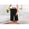 Vlazom Women’s Pettipants Bottom Half Slip Culotte Slip Shorts Pajama Pants Lace Trim Wide Leg Bloomers S-3XL(Black)