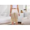 Vlazom Women’s Satin Pettipant Culotte Slip Shorts Lace Trim Wide Leg Bloomers for Split Skirt Under Dress S-3XL(Champagne)
