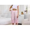 Vlazom Women’s Satin Pettipant Culotte Slip Shorts Lace Trim Wide Leg Bloomers for Split Skirt Under Dress S-3XL(Pink)