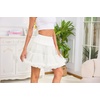 Vlazom Women’s Tutu Skirt Petticoat Above Knee Underskirt Tulle Puffy Skirt Crinoline Slip S-3XL(Beige)