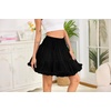 Vlazom Women’s Tutu Skirt Petticoat Above Knee Underskirt Tulle Puffy Skirt Crinoline Slip S-3XL(Black)