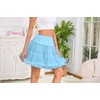 Vlazom Women’s Tutu Skirt Petticoat Above Knee Underskirt Tulle Puffy Skirt Crinoline Slip S-3XL(Light Blue)