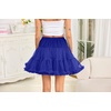 Vlazom Women’s Tutu Skirt Petticoat Above Knee Underskirt Tulle Puffy Skirt Crinoline Slip S-3XL(Royal Blue)
