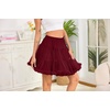 Vlazom Women’s Tutu Skirt Petticoat Above Knee Underskirt Tulle Puffy Skirt Crinoline Slip S-3XL(Wine Red)