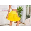 Vlazom Women’s Tutu Skirt Petticoat Above Knee Underskirt Tulle Puffy Skirt Crinoline Slip S-3XL(Yellow)